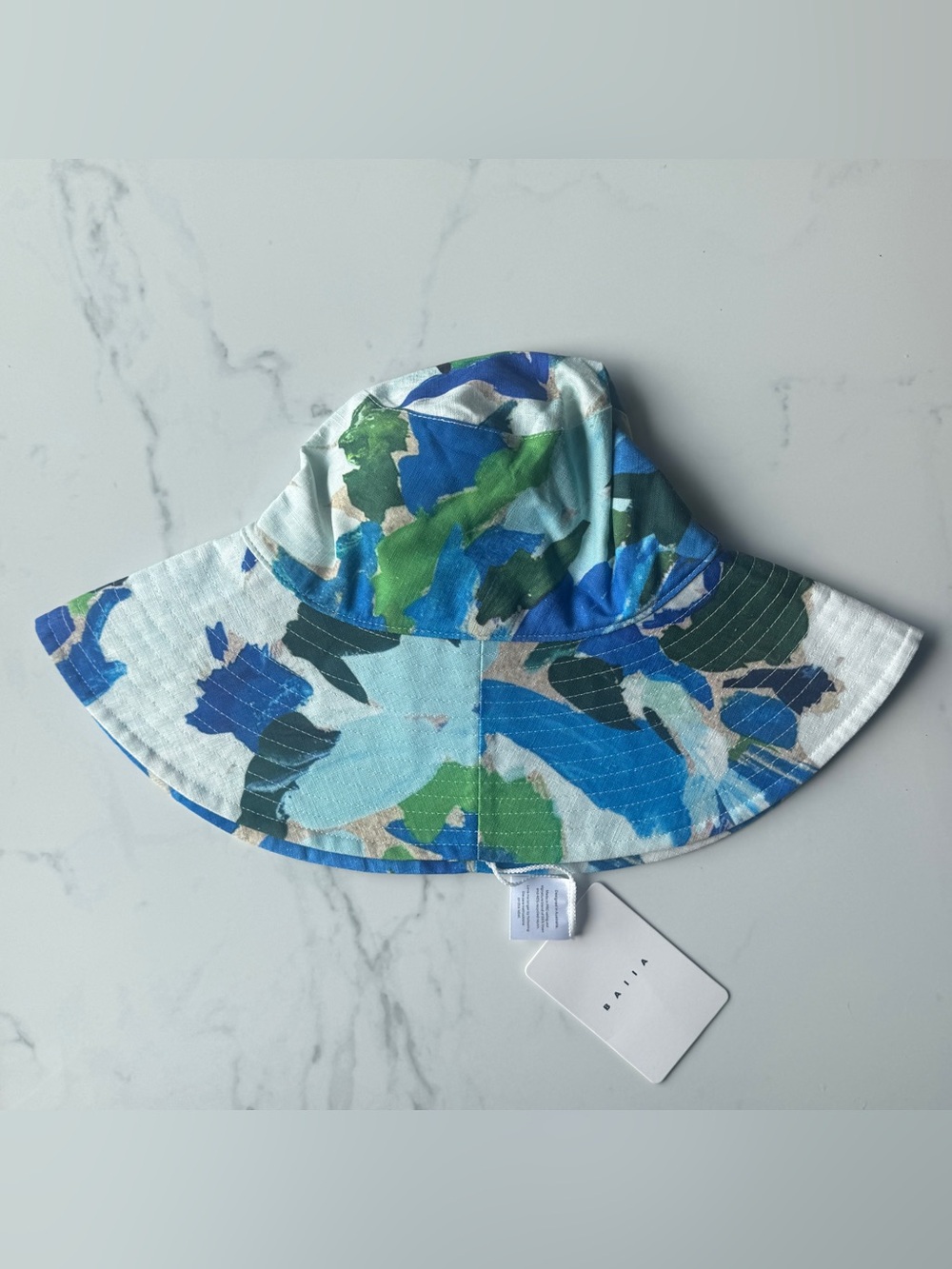 NWT Baiia Linen Bucket Hat - Monet